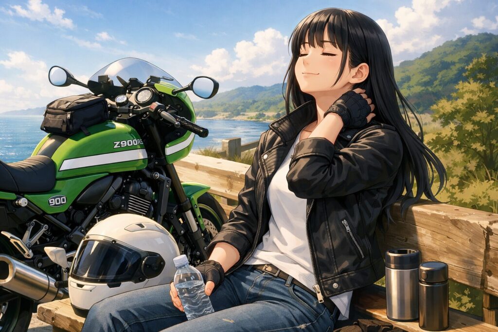 カフェレーサーの姿勢を楽にする疲労軽減の対策法