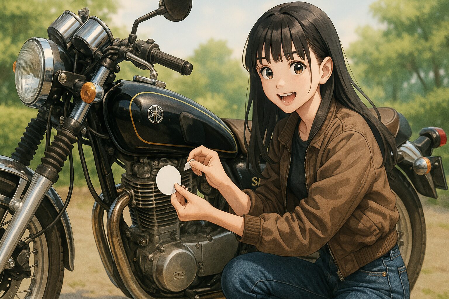 カフェレーサーのステッカー選び！おしゃれな貼り方と意味を解説