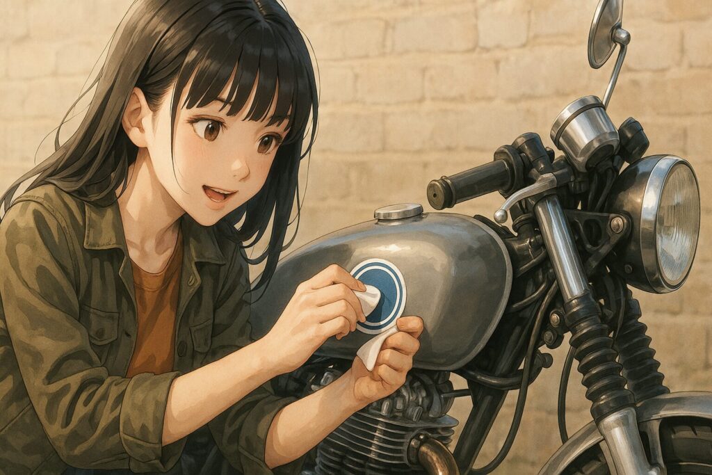 失敗しないカフェレーサーのステッカーの貼り方と剥がし方