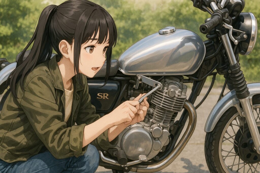 自作ステーによるタンク固定と防振対策