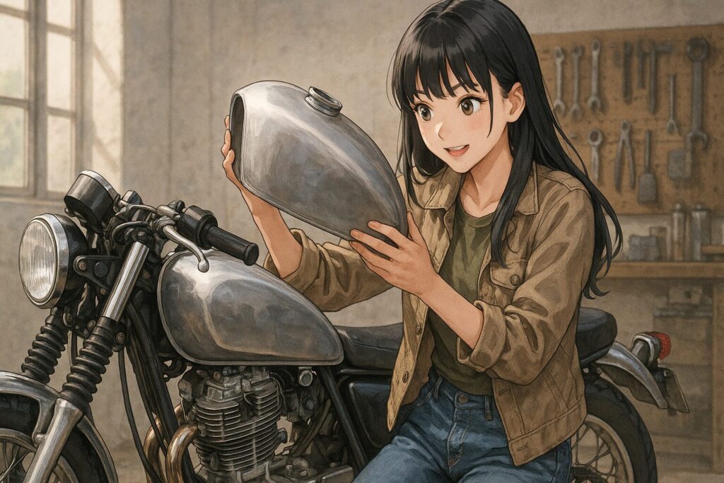 究極のカフェレーサー用タンクの選び方と素材