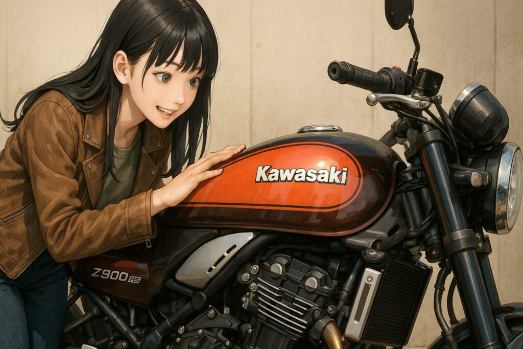 W650やZ900RSのタンク形状と塗装