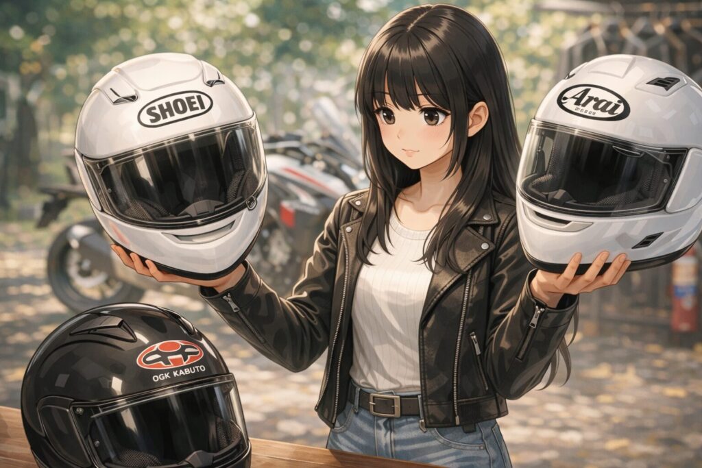 アドベンチャーバイクのフルフェイスをブランド別に比較