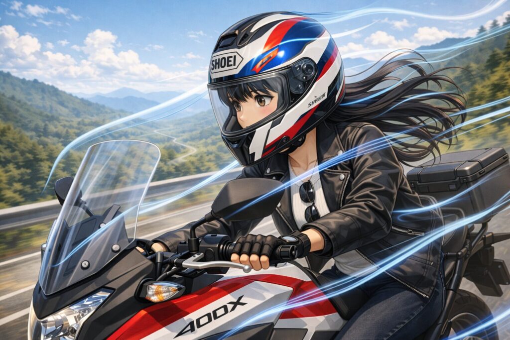 SHOEIが追求した究極の空力特性と高い快適性