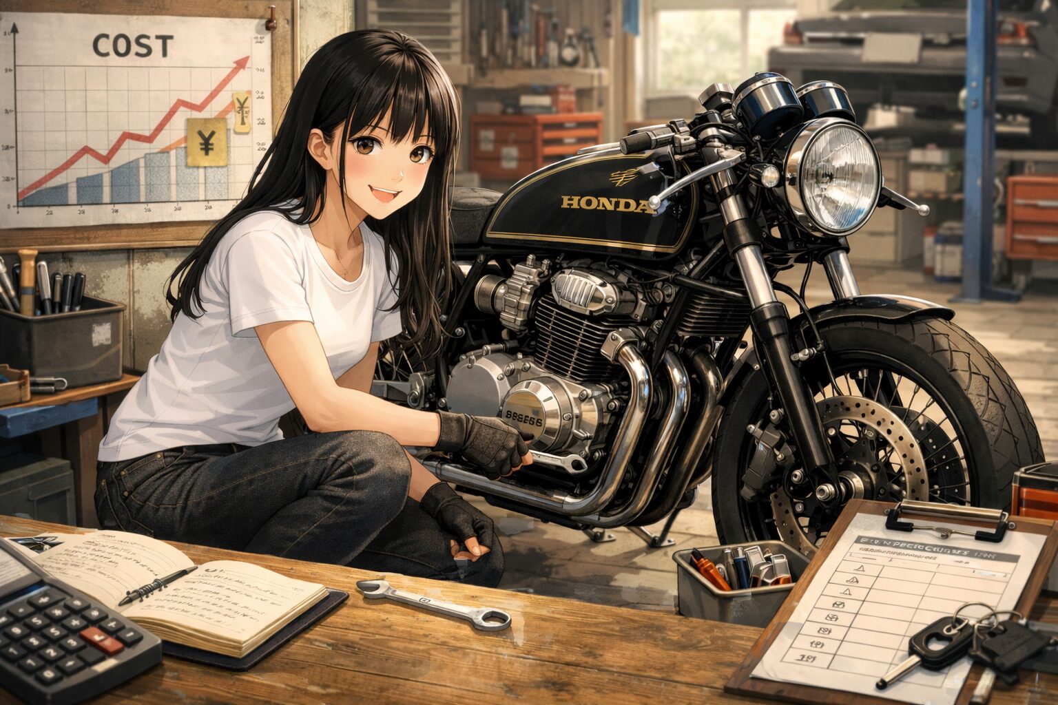 CB750FOURカフェレーサー製作術：相場から車検まで解説