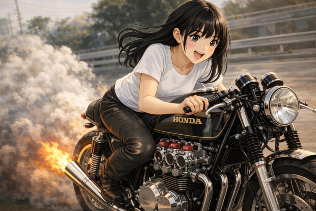 CRキャブとマフラーが奏でる咆咆と性能