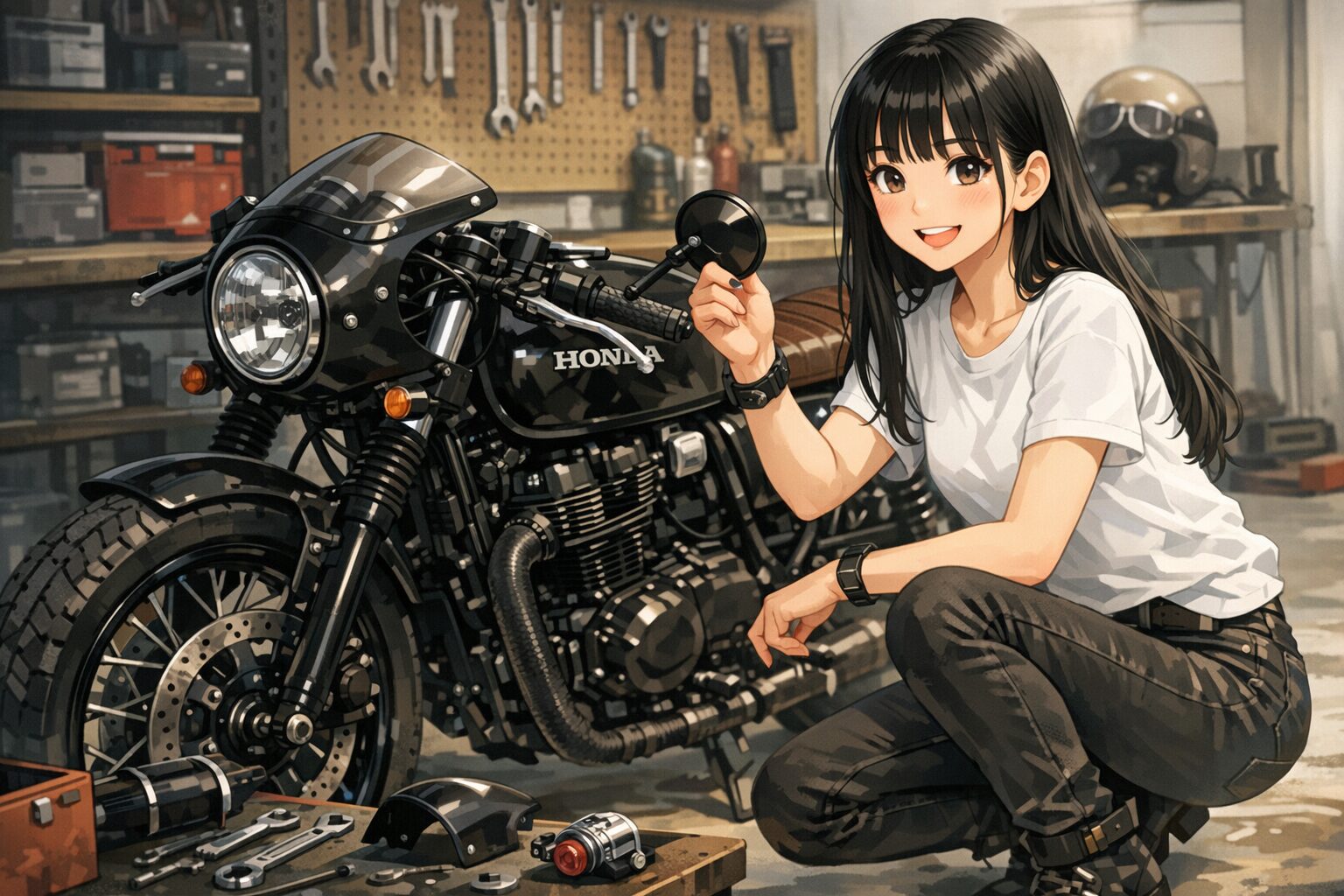 カフェレーサーなGB350へ！おすすめカスタムパーツと車検の注意点