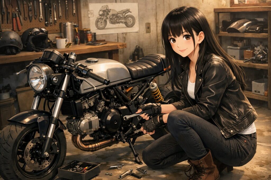 グロムでカフェレーサーを製作するカスタムの基礎