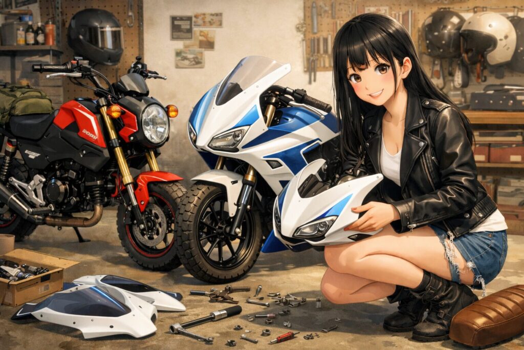 外観を大きく刷新するフルカウルキットの導入