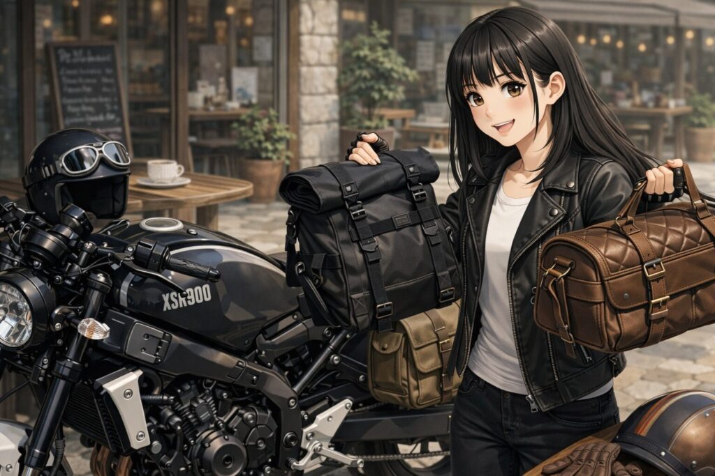 カフェレーサーの積載と美学を両立させる装備選び