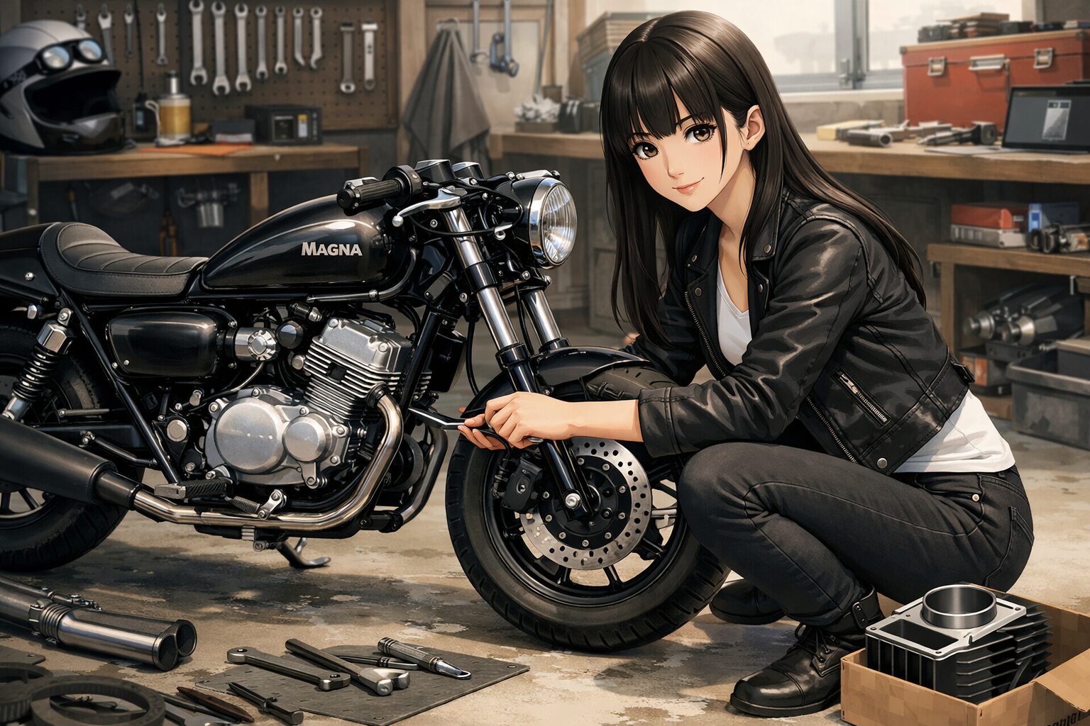 マグナ50をカフェレーサー化！セパハンやボアアップを徹底解説