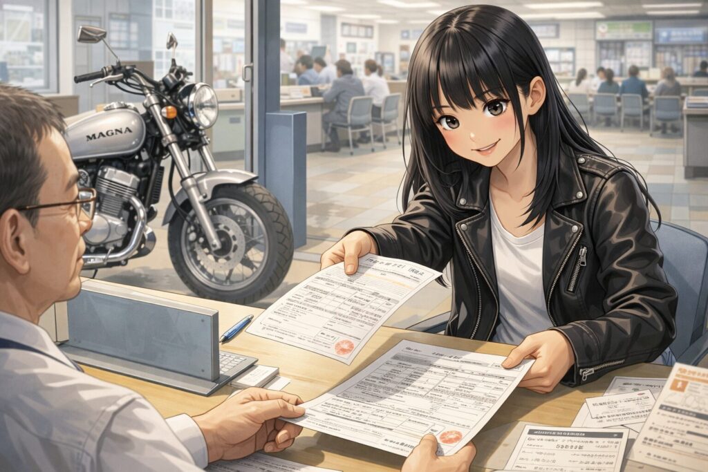 排気量変更の改造申請と役所の手続き