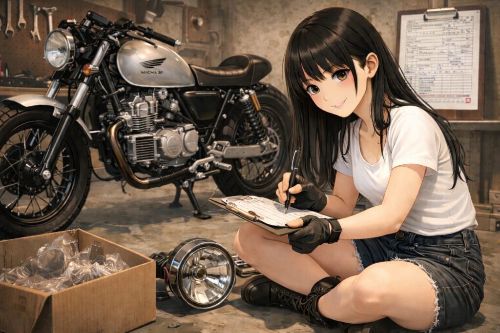 マグナ50カフェレーサー化の費用と法規