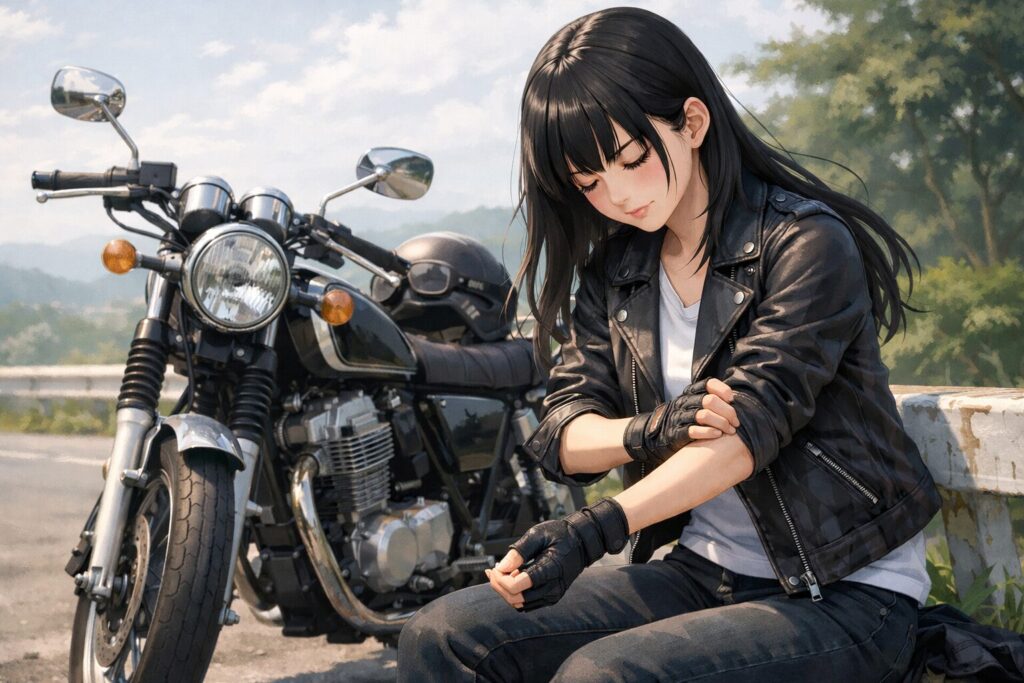 SR400やGB350の振動がもたらす前腕の疲労