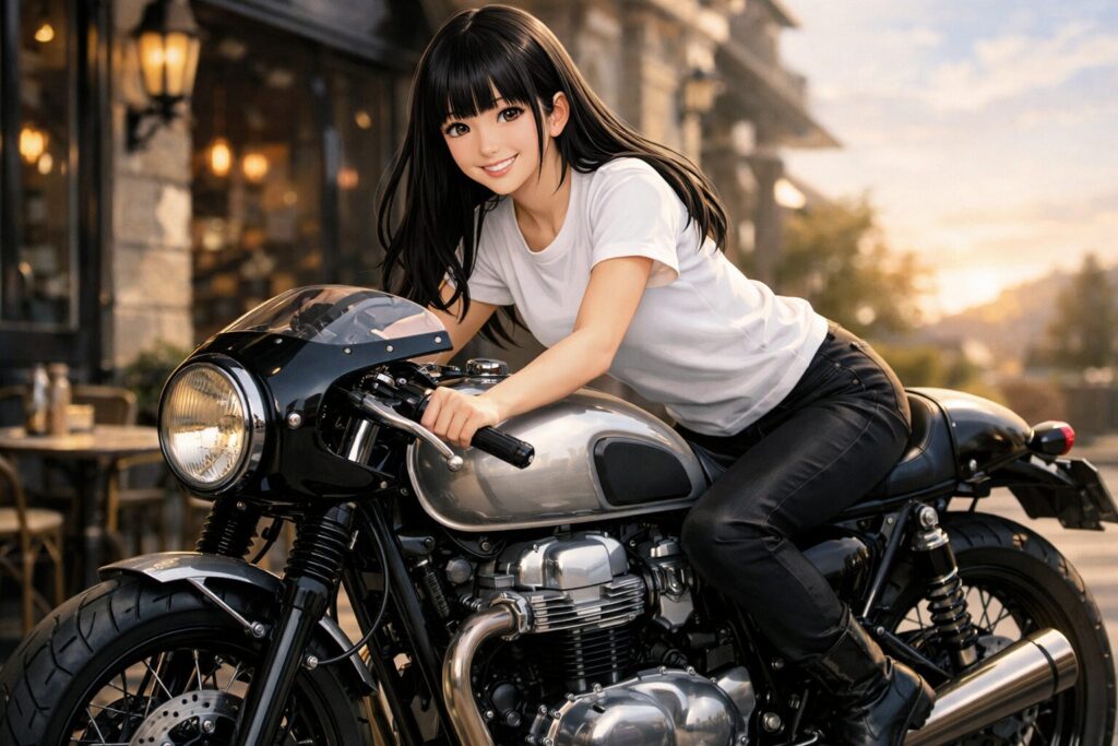 カフェレーサーとW650が融合する至高の美学