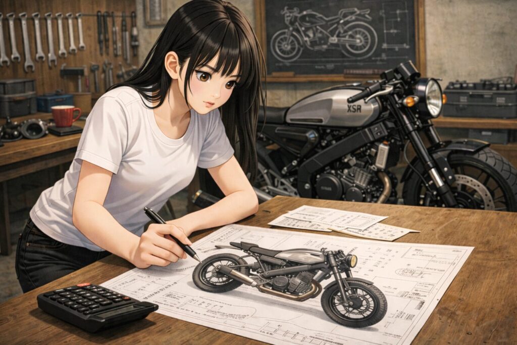 カフェレーサーのXSR125カスタム費用と計画