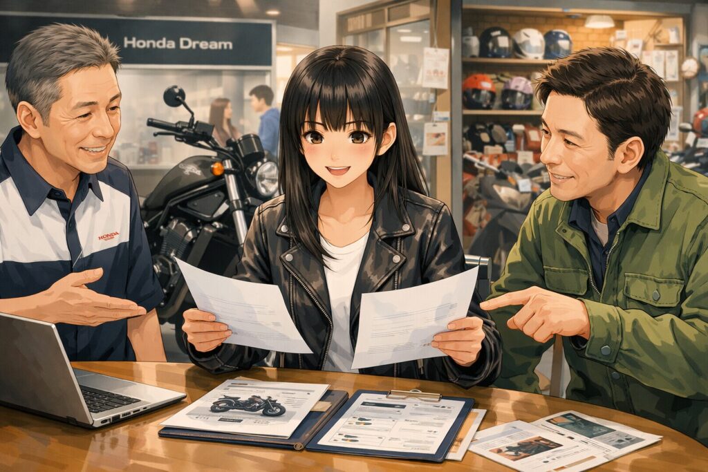ホンダドリームと地域販売店の見積もり比較と選び方