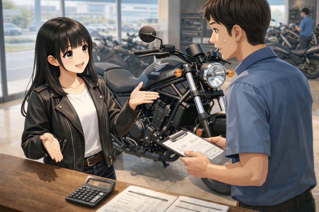 レブル250の新車乗り出し価格を抑えるための購入術