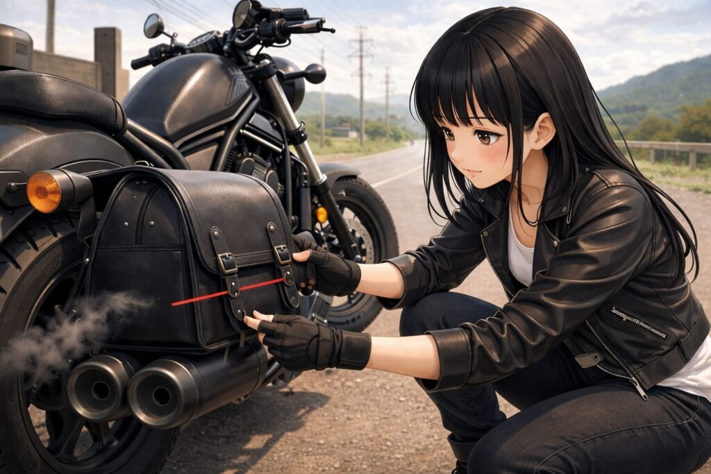 サイドバッグとの干渉を避けるためのコツ