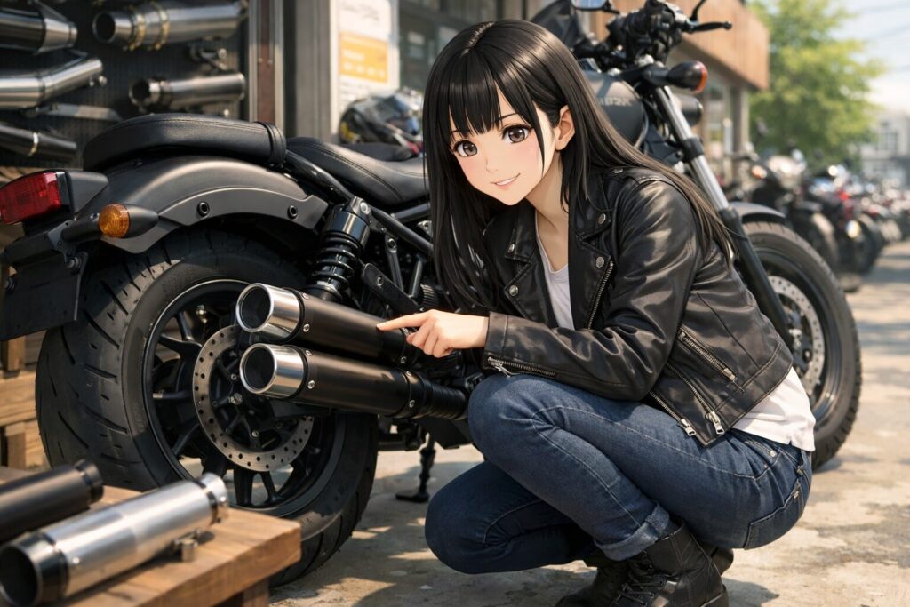 レブル250のマフラー二本出しの選び方