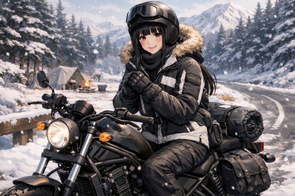 レブル250に似合う服装で冬を越す最強の防寒対策