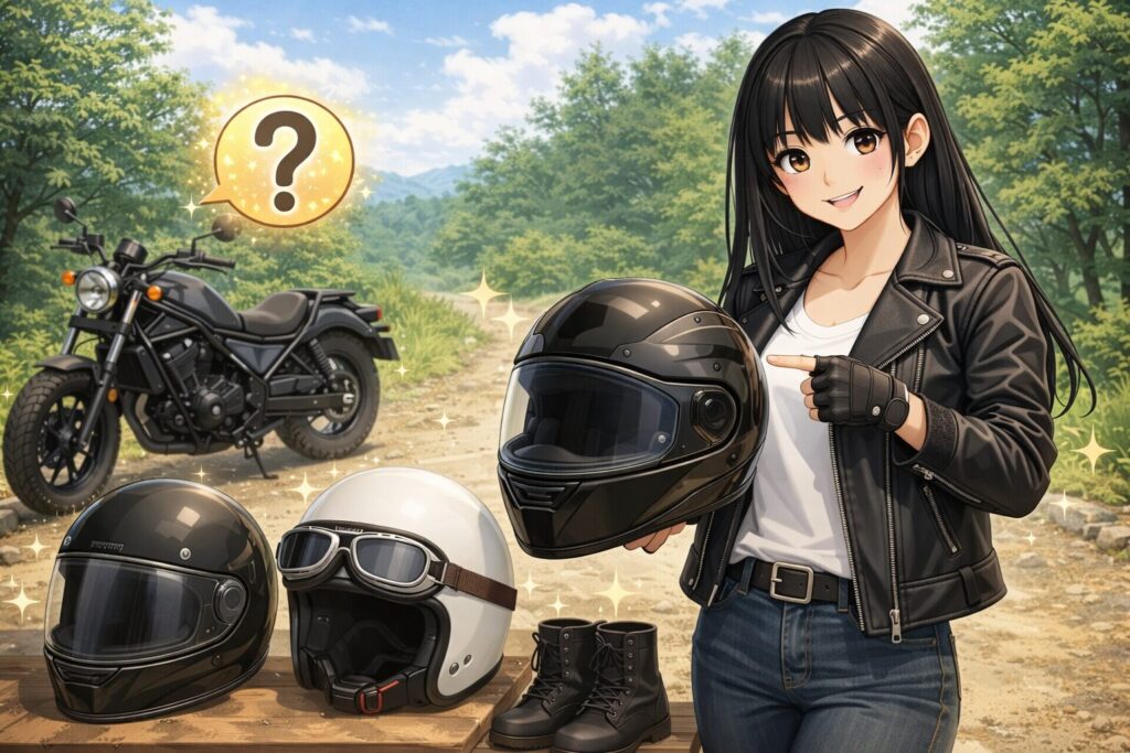 レブル250のヘルメットのおすすめと選び方のコツ