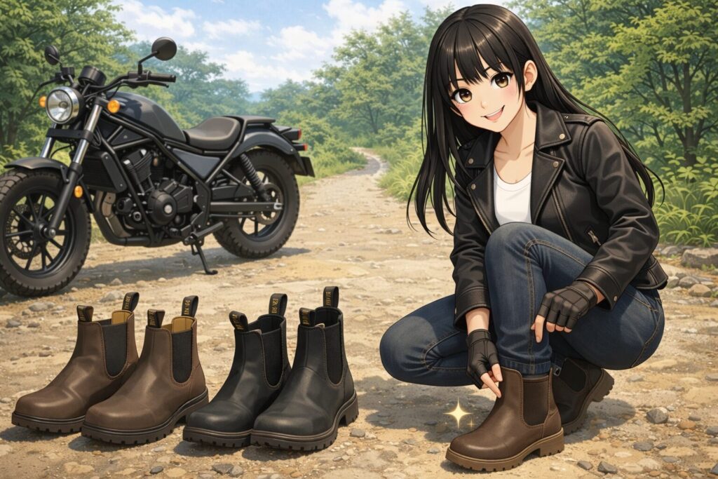 足つき性を改善するブランドストーンなどのブーツ