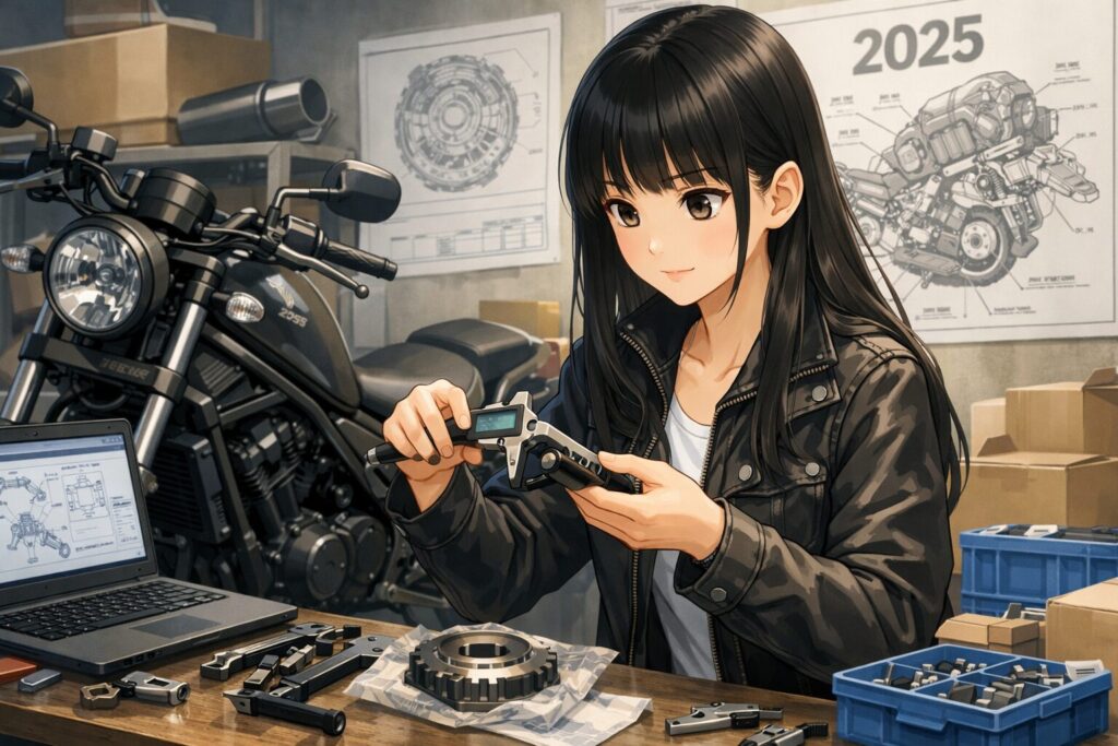 2025年式やE-Clutchモデルの適合パーツ確認