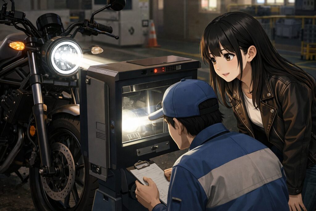 ロービーム検査完全移行と保安基準の遵守