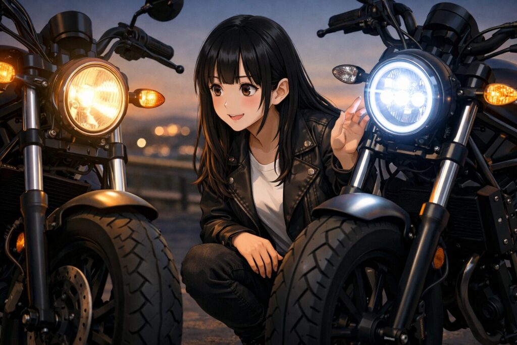 旧型ハロゲンと新型LEDの仕様の違い