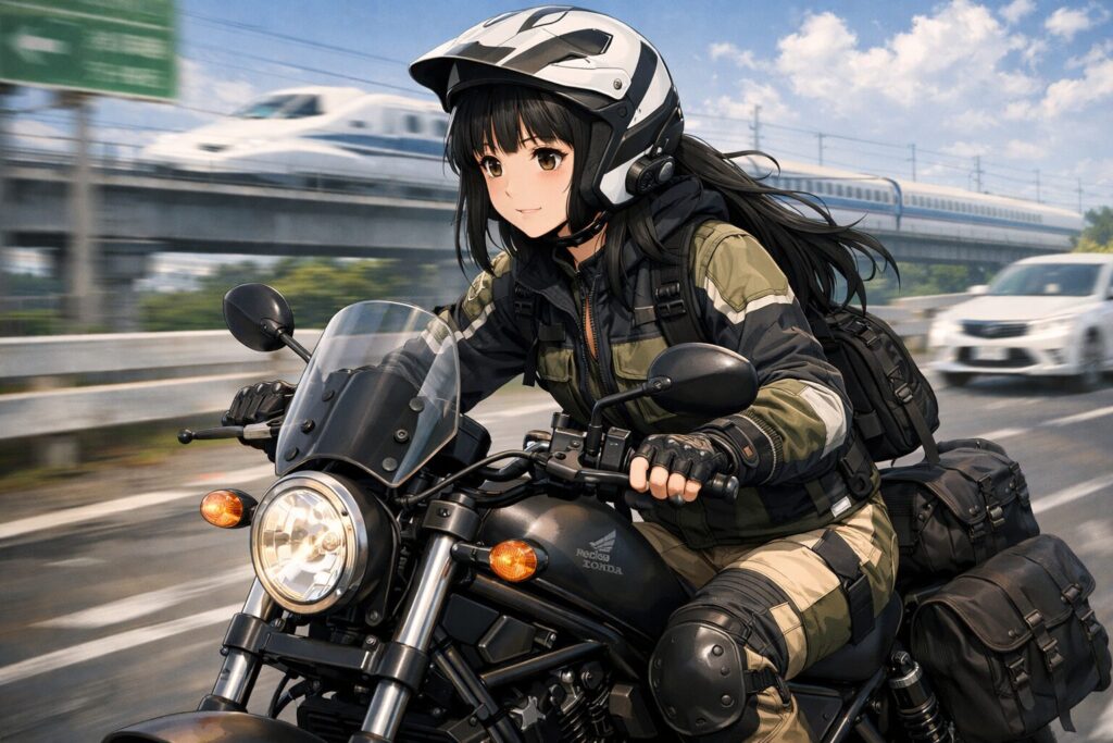 レブル250の高速走行がきつい状況を打破する対策