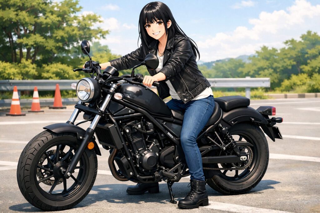 足つきの良さと初心者でも安心な軽量設計