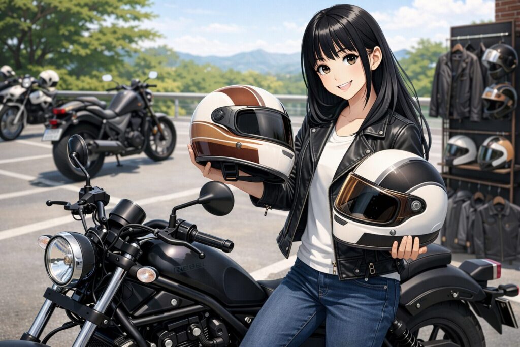 ヘルメット選びで差がつくおしゃれな外観