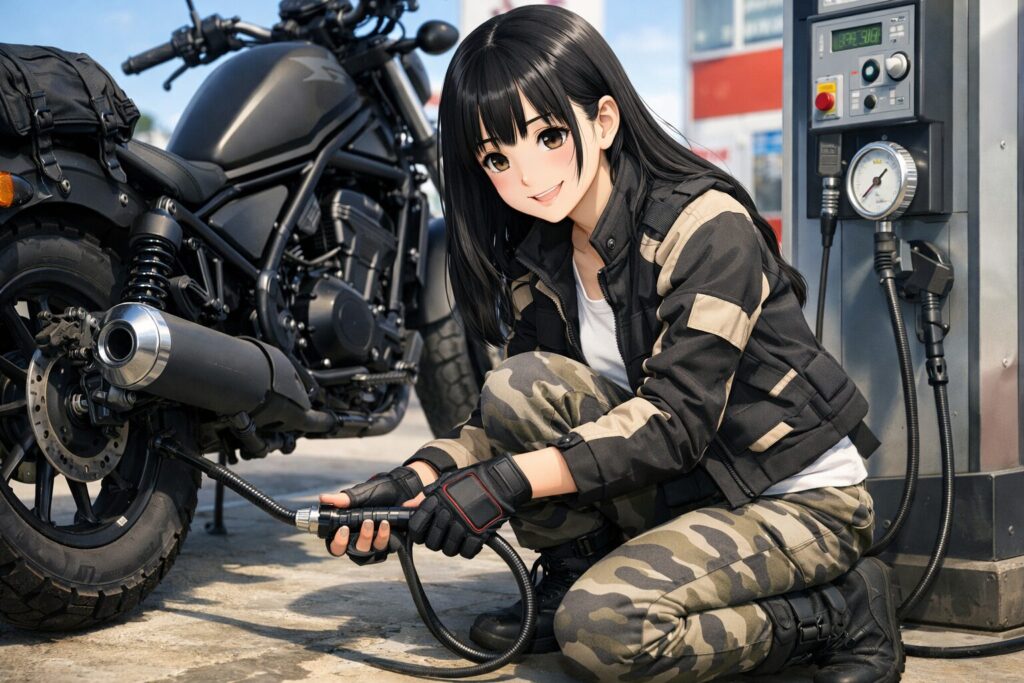 ガソリンスタンドでの空気入れの使い方とコツ