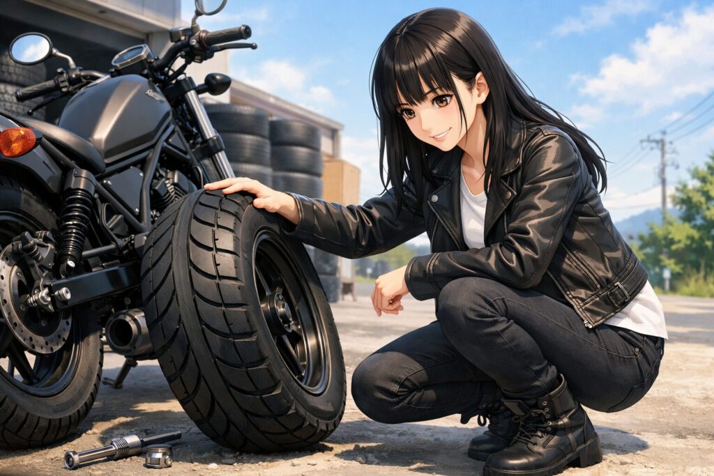 レブル250のタイヤを太くするメリットと基本