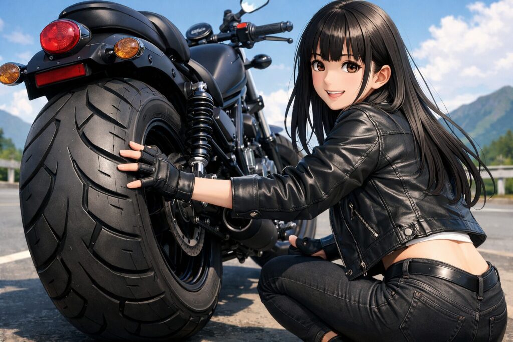 リアに150サイズを選ぶ視覚的な迫力