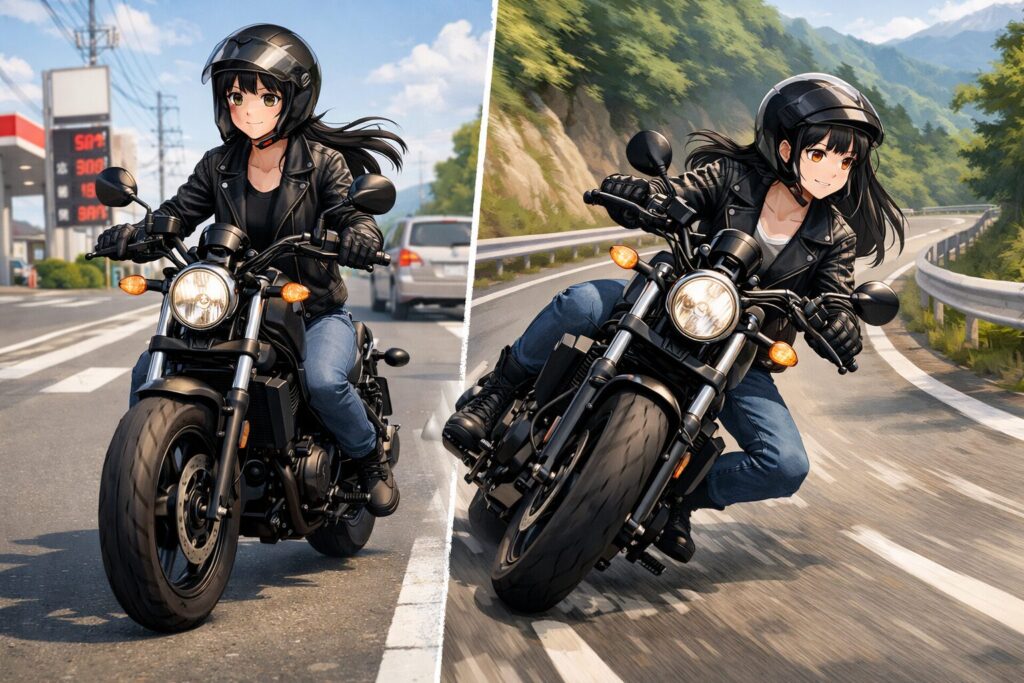 ワイド化による燃費やハンドリング性能の変化