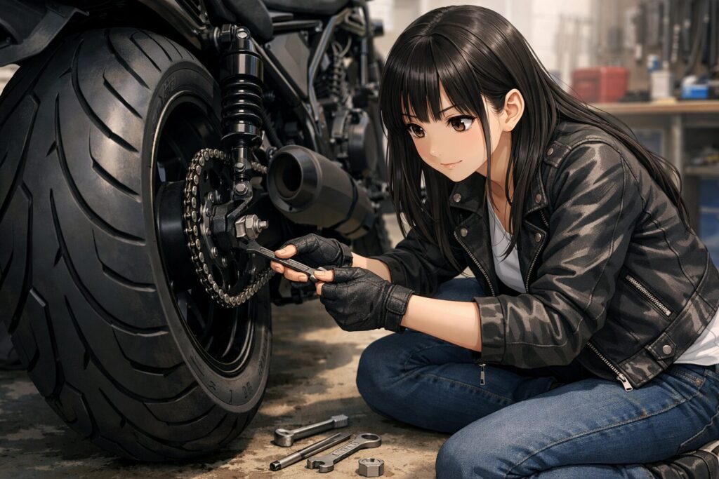 180サイズの装着限界とチェーン干渉の対策