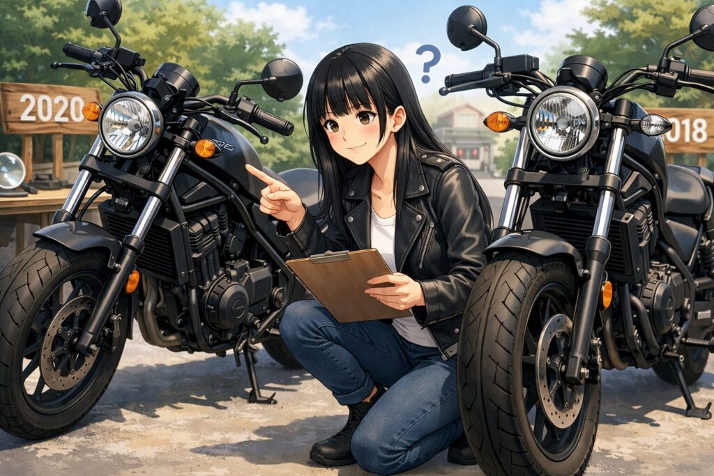 レブル250の年式違いと見分け方の基本ポイント