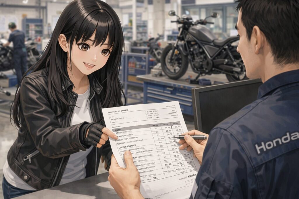 ホンダドリームの修理費用と工賃の目安