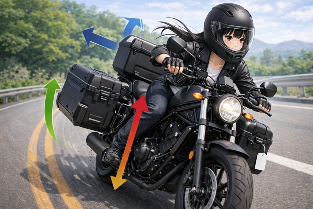 重心変化がハンドリングや安定性に及ぼす影響