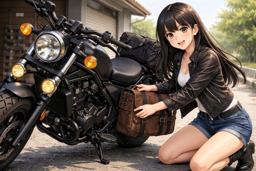 バッグやフォグランプの取り付けで重厚感をプラス