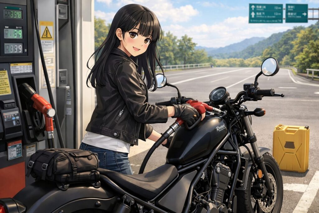 タンク容量11Lで走れる航続距離の限界と給油の目安