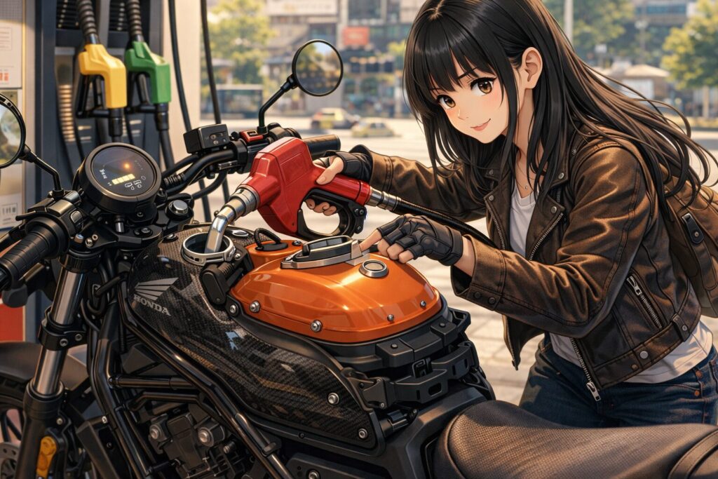 レブル250のタンク容量を補うカスタムと給油のコツ