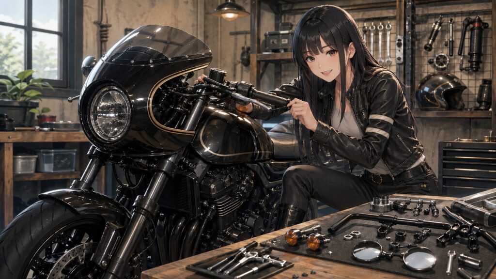 Z900RSのセパハン化やハンドル交換と車検対策