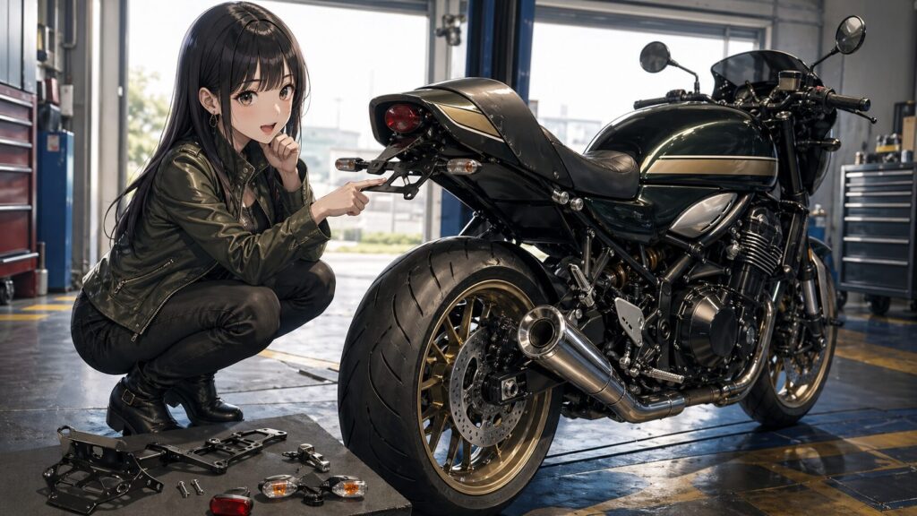 車検で落ちる理由とバイクのナンバーレスキット