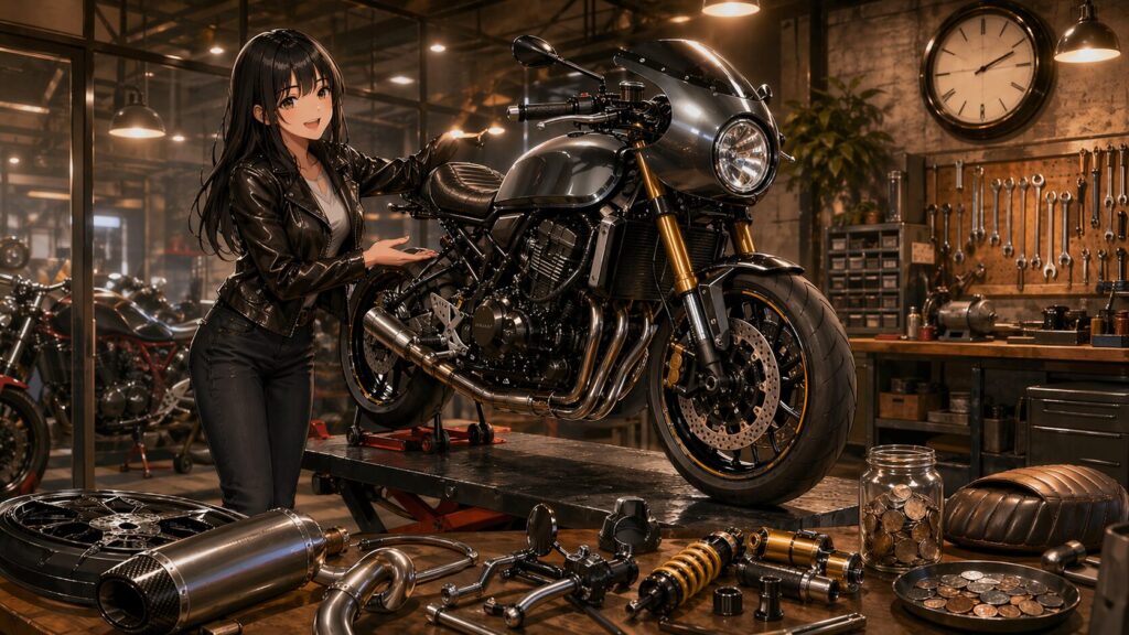 Z900RS カスタム費用とショップでの製作期間
