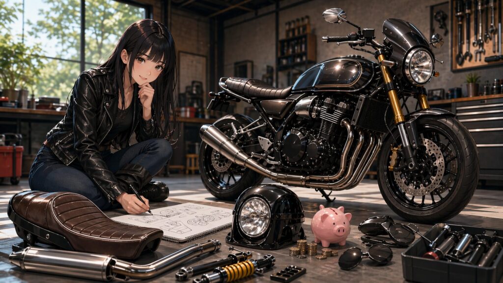 Z900RSフルカスタム費用を抑えるプランの立て方