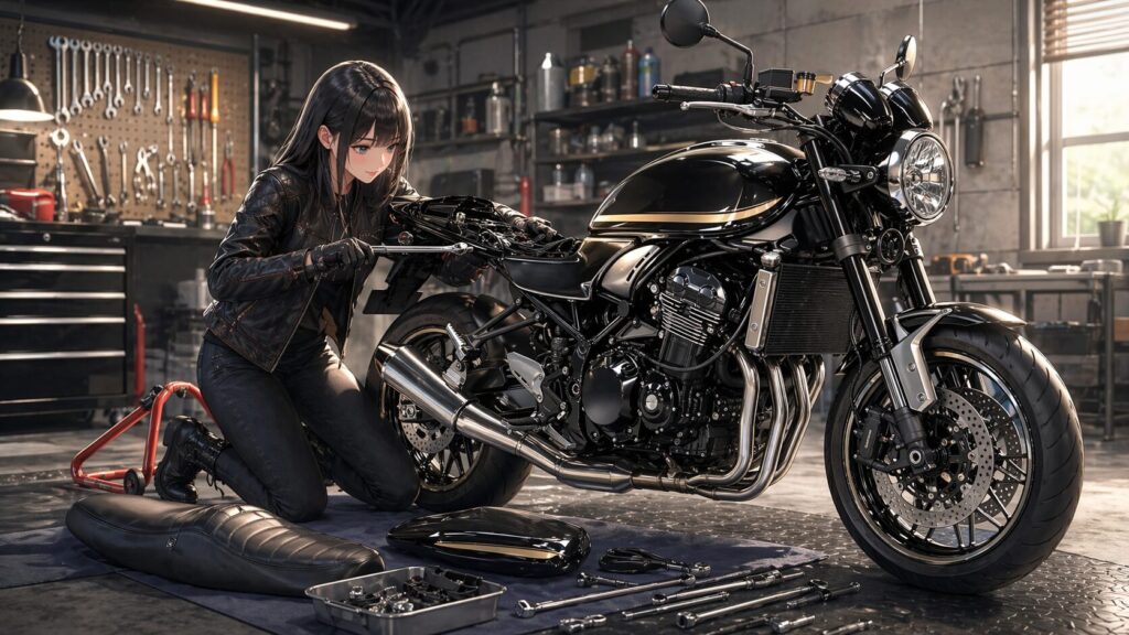 Z900RSをDIYカスタムで仕上げる工程の注意点
