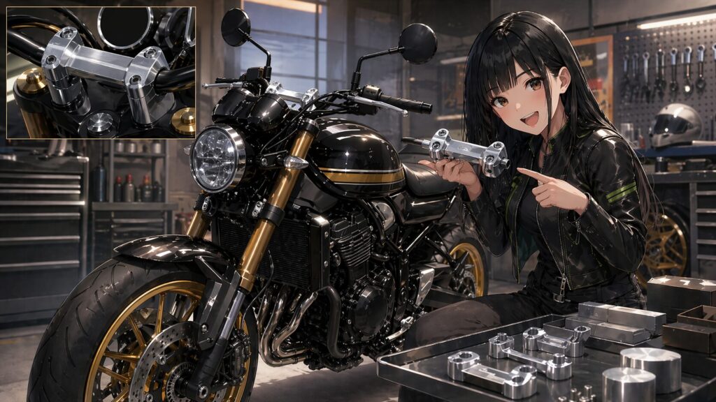 カワサキ純正の品番やジュラルミン素材の魅力